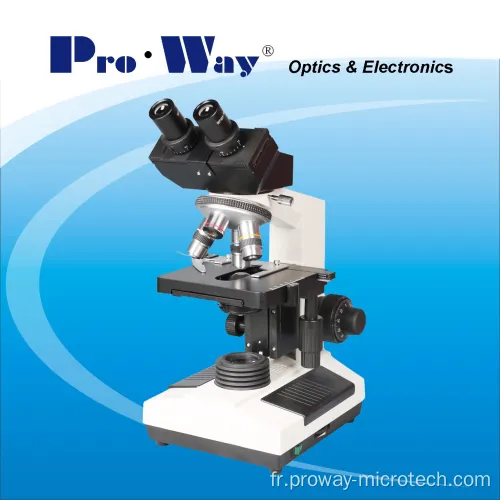 Microscope biologique binoculaire coulissant 40x-1000X LED